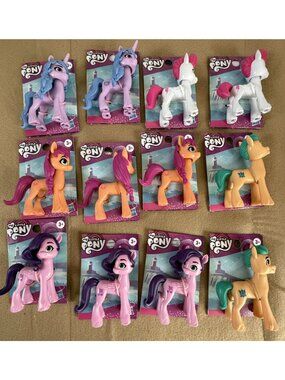 12 My Little Pony Movie Friends Minis Figures Zipp Storm Izzy Moonbow Hitch